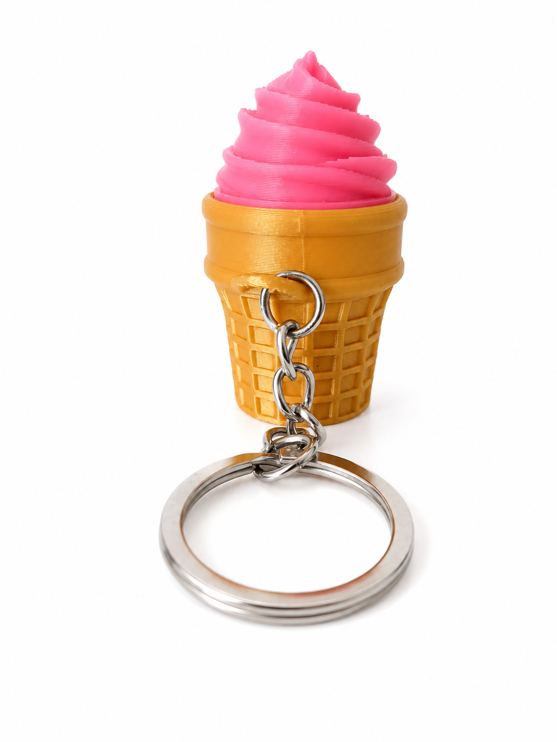 KIBBO Happy Swirl Keychain ā 3D Printed Collectible