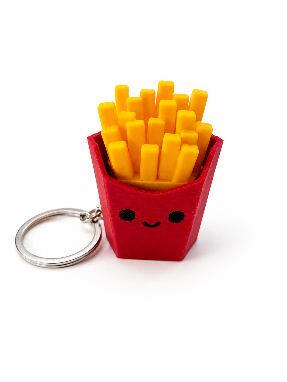 KIBBO Happy Fries Keychain ā 3D Printed Collectible