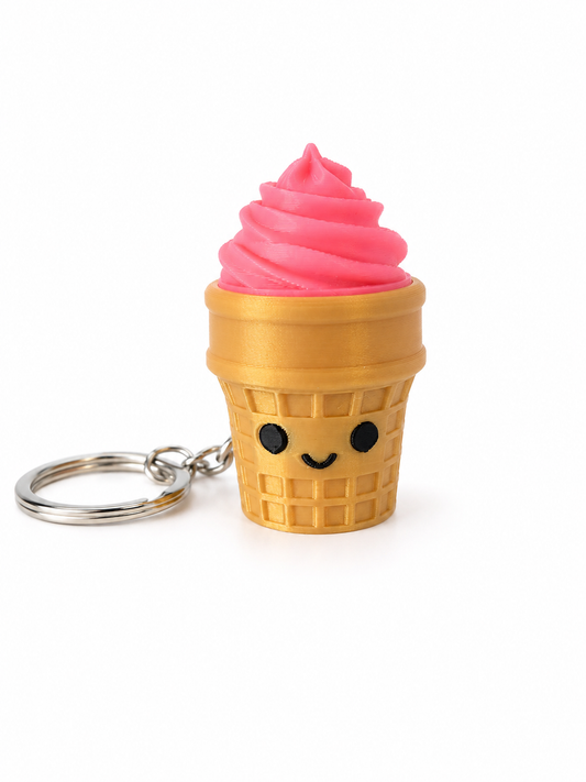 KIBBO Happy Swirl Keychain – 3D Printed Collectible