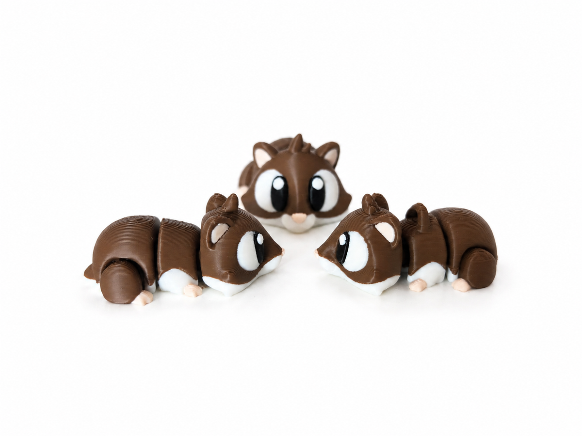 KIBBO Articulated Hamster – 3D Printed Collectible Toy