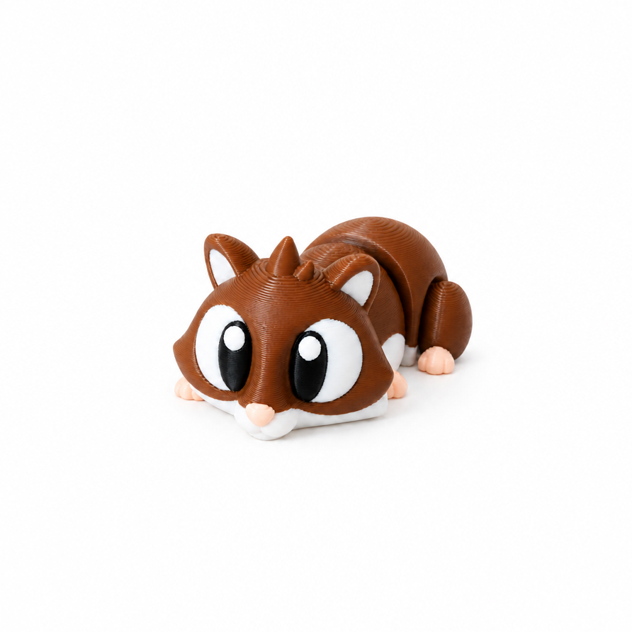 KIBBO Articulated Hamster – 3D Printed Collectible Toy