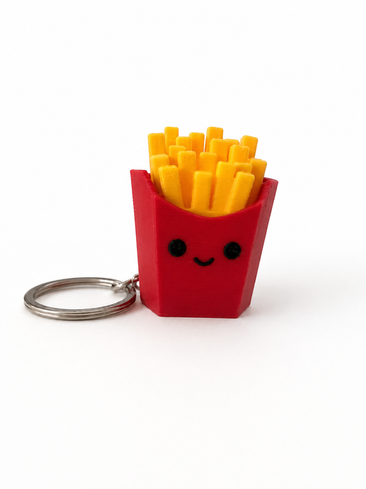 KIBBO Happy Fries Keychain – 3D Printed Collectible