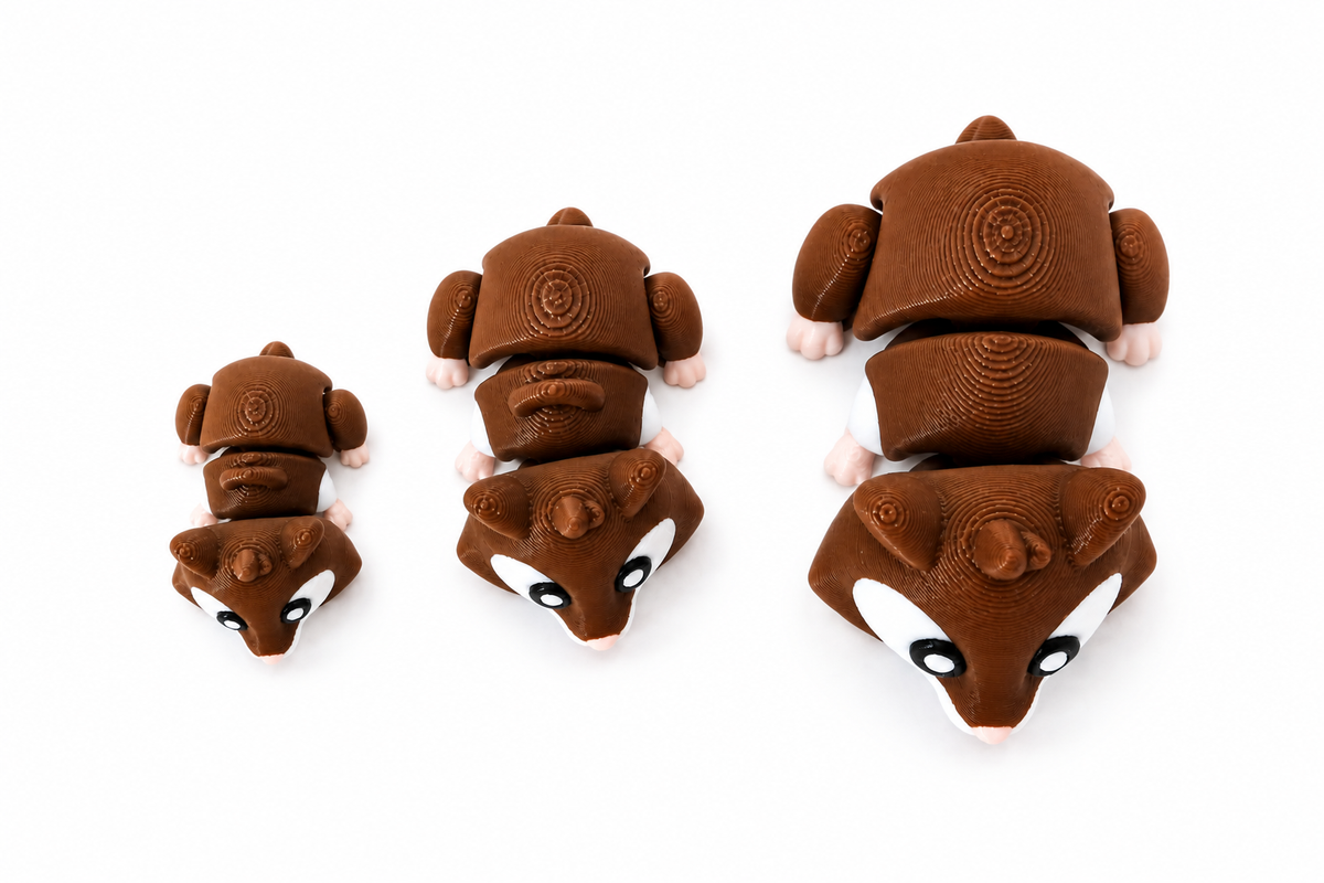 KIBBO Articulated Hamster – 3D Printed Collectible Toy