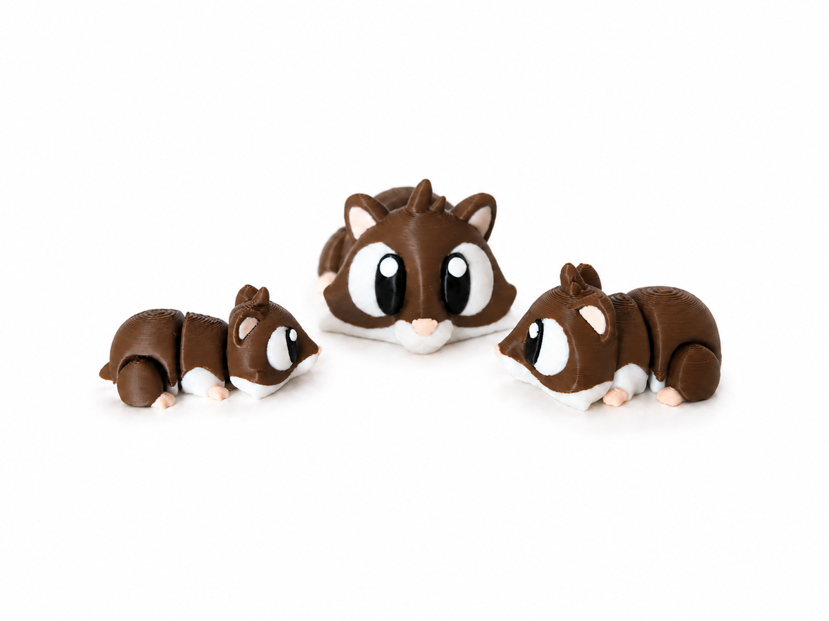KIBBO Articulated Hamster – 3D Printed Collectible Toy