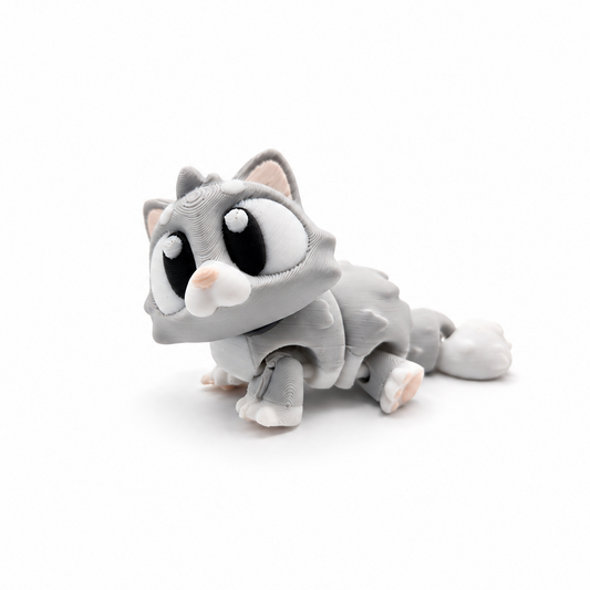 KIBBO Articulated Kitty – 3D Printed Collectible Toy