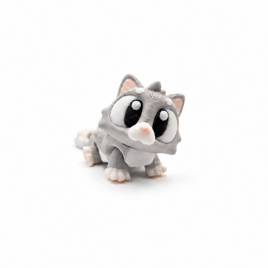 KIBBO Articulated Kitty – 3D Printed Collectible Toy
